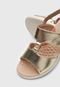 Sandália Modare Metalizada Dourada - Marca Modare