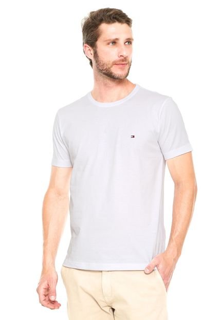 Camiseta Tommy Hilfiger Bordado Branca - Marca Tommy Hilfiger