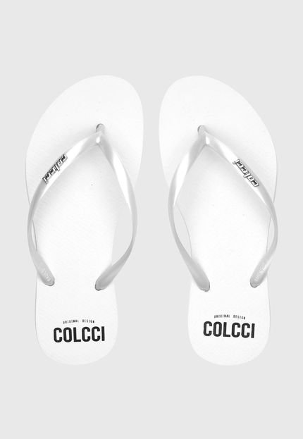 Chinelo Colcci Logo Branco - Marca Colcci