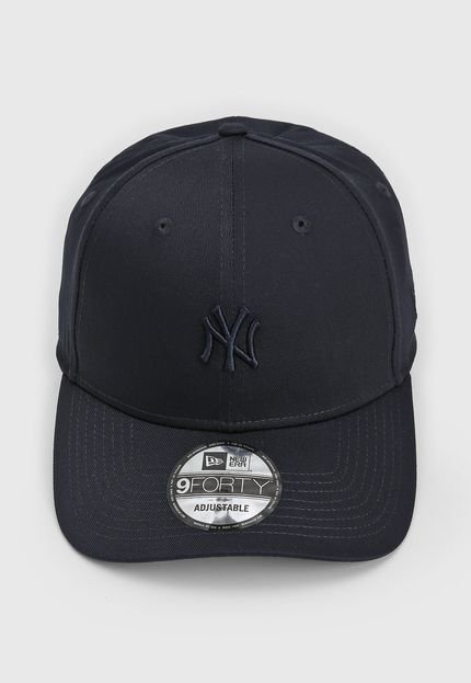 Boné Aberto New Era New York Yankees Mlb Aba Curva Azul-Marinho - Marca New Era