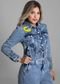 Jaqueta Sawary Jeans Personalizada Smile - 274728 - Azul - Sawary - Marca Sawary