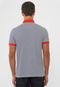 Camisa Polo Calvin Klein Reta Listrada Branca/Vermelho - Marca Calvin Klein