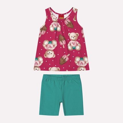 Conjunto Infantil Menina Kyly Rosa - Marca Kyly