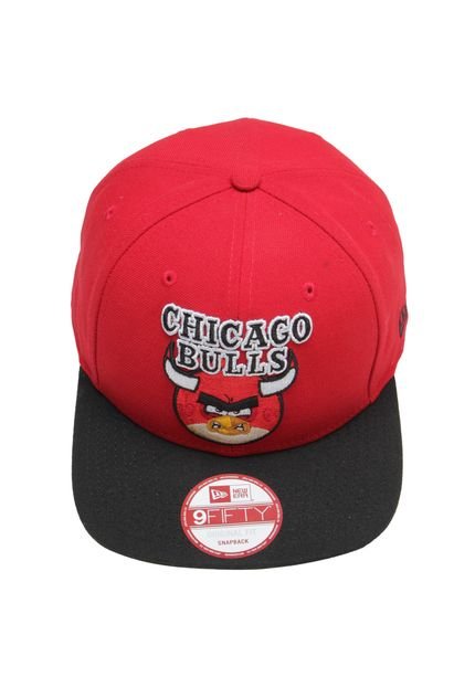 Boné New Era 950 Of Snap Angry Birds Chicago Bulls Sca Vermelho - Marca New Era