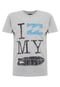 Camiseta Mc Juvenil Billabong My Board Mescla Cinza Claro - Marca Billabong