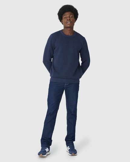 Calça Tradicional Masculina Em Jeans Com Poliéster Reciclado - Marca Malwee