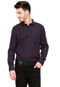 Camisa Vivacci Slim Fit Roxa - Marca Vivacci