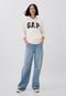 Blusa de Moletom Fechada GAP Logo Off-White - Marca GAP