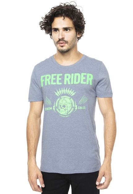 Camiseta Colcci Free Rider Cinza - Marca Colcci