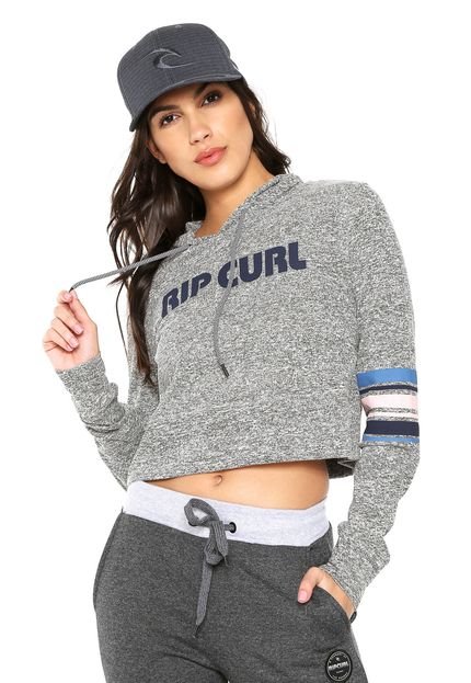 Blusa Cropped Rip Curl Sections Cinza - Marca Rip Curl