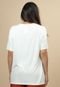 T-Shirt Baby Malha Manga Curta Corte a Fio Off White Girafa - Marca Amazonia Vital