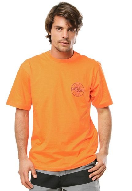 Camiseta Quiksilver Básica Bassline Berry Laranja - Marca Quiksilver
