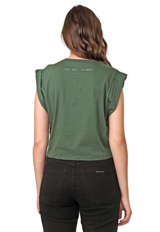 Camiseta Colcci Torção Verde