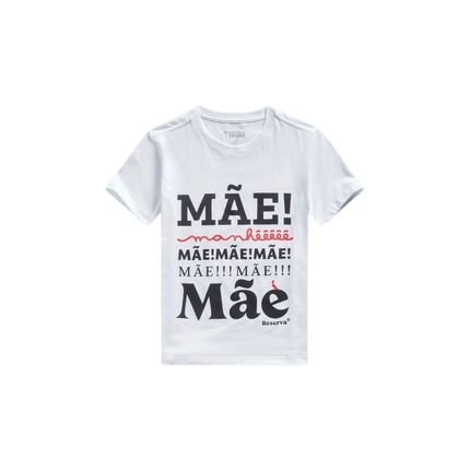 Camiseta Manheeeee Reserva Mini Branco - Marca Reserva Mini
