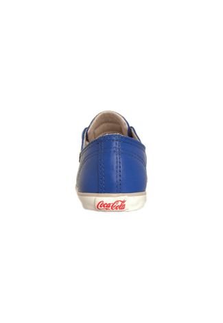 Tênis Coca-Cola Shoes The Best Leather Azul