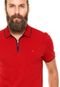 Camisa Polo Aramis Regular Fit Zíper Vermelha - Marca Aramis