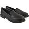 Sapato Feminino Mocassim Tratorado CM Calçados Bico Redondo Confort Preto Oxford - Marca Monte Shoes