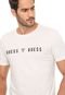 Camiseta Guess Logo Off-white - Marca Guess