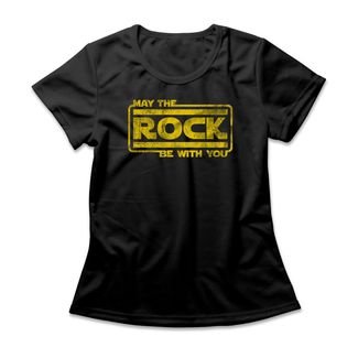 Camiseta Feminina Rock Be With You - Preto