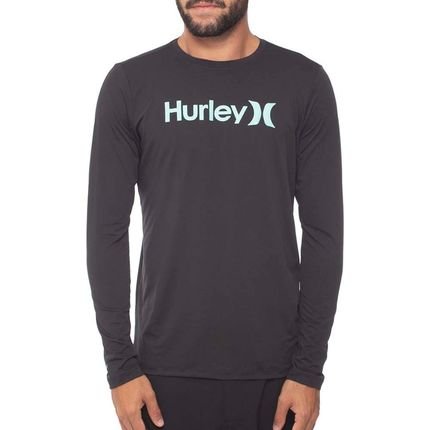 Camiseta Hurley Surf Manga Longa Circle Icon SM23 Marinho - Marca Hurley