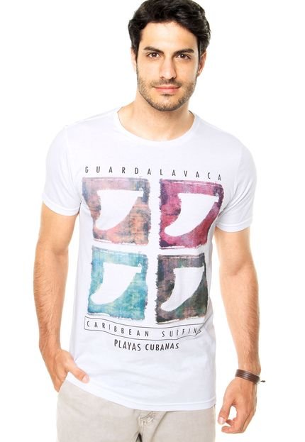 Camiseta FiveBlu Playas Cubanas Branca - Marca FiveBlu