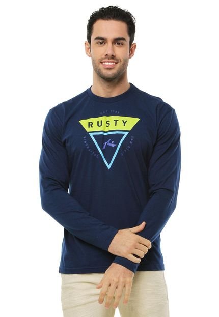 Camiseta Rusty Silk Focus Azul - Marca Rusty