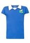 Camisa Polo Licenciados Futebol Retrô Brasil Azul - Marca Licenciados Futebol