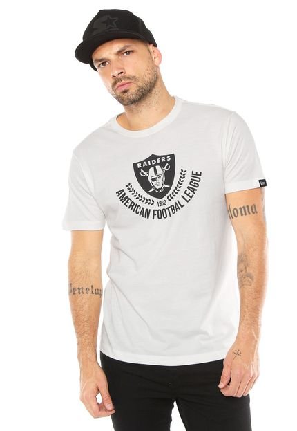 Camiseta New Era Raiders Off-white - Marca New Era