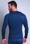 Camisa Térmica MVB Modas Masculina Segunda Pele Proteção Uv 50  Azul - Marca Mvb Modas