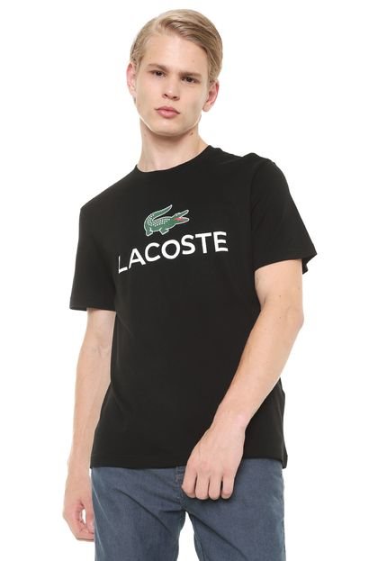 Camiseta Lacoste Logo Preta - Marca Lacoste