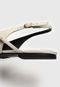 Sapatilha Slingback Luiza Barcelos Tiras Off-White - Marca Luiza Barcelos