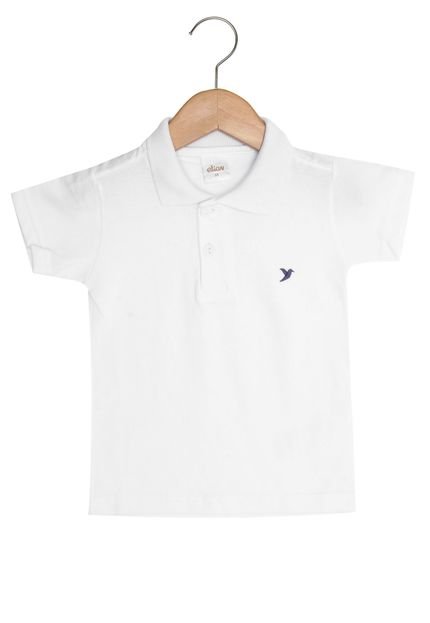 Camisa Polo Elian Menino Branco - Marca Elian