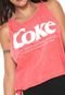 Regata Coca-Cola Jeans Lettering Rosa - Marca Coca-Cola Jeans
