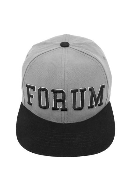 Boné Forum Snapback Logo Cinza - Marca Forum