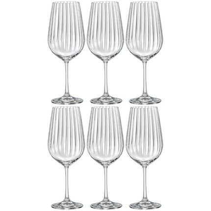 Taças de Vinho e Água Cristal 550ml Com Titânio Dream 6 peças - Haus Concept - Marca Haus Concept