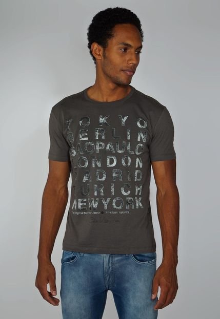 Camiseta Calvin Klein Jeans Tokio Cinza - Marca Calvin Klein Jeans