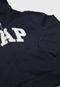 Blusa de Moletom Infantil GAP Infantil Logo Azul-marinho - Marca GAP