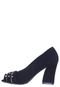 Peep Toe Crysalis Salto Grosso Tachas Preto - Marca Crysalis