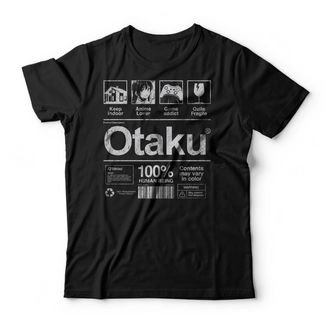 Camiseta Otaku - Preto