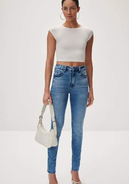 Calça Jeans Skinny com Cintura Alta - Marca Lez a Lez