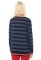 Suéter Lã Lacoste Tricot Listrado Azul-Marinho/Verde - Marca Lacoste