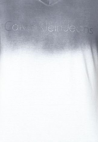 Camiseta Calvin Klein Jeans Contrast Cinza