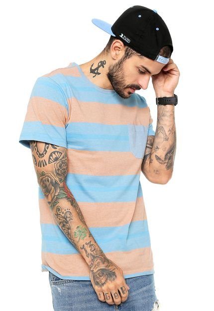 Camiseta Element Striped Azul - Marca Element