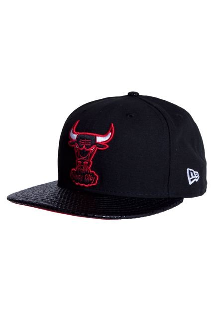 Boné New Era Tonal Chicago Bulls Preto - Marca New Era