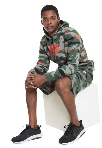 Bermuda Nike Sportswear Reta  M Nsw Clu Verde