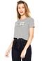 Camiseta Cropped Calvin Klein Jeans New York Cinza - Marca Calvin Klein Jeans
