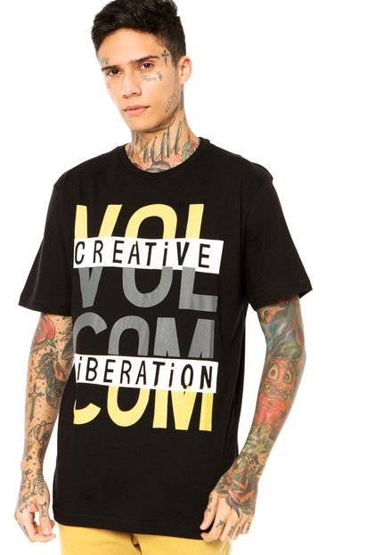 Camiseta Volcom Overlate Preta - Marca Volcom