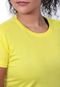 Camiseta Feminina Baby Look Dryfit Techmalhas Amarelo - Marca TECHMALHAS