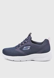 Tenis Training Azul Navy-Marfil-Rosa Skechers Dynamight 2.0 - Soft Expressions