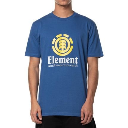 Camiseta Element Vertical Color SM24 Masculina Azul - Marca Element